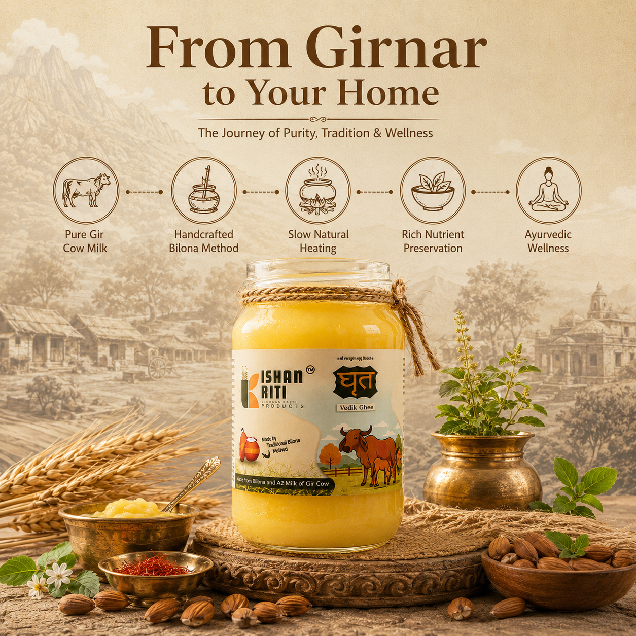 A2 Gir Cow Ghee – Pure Traditional Bilona Ghee