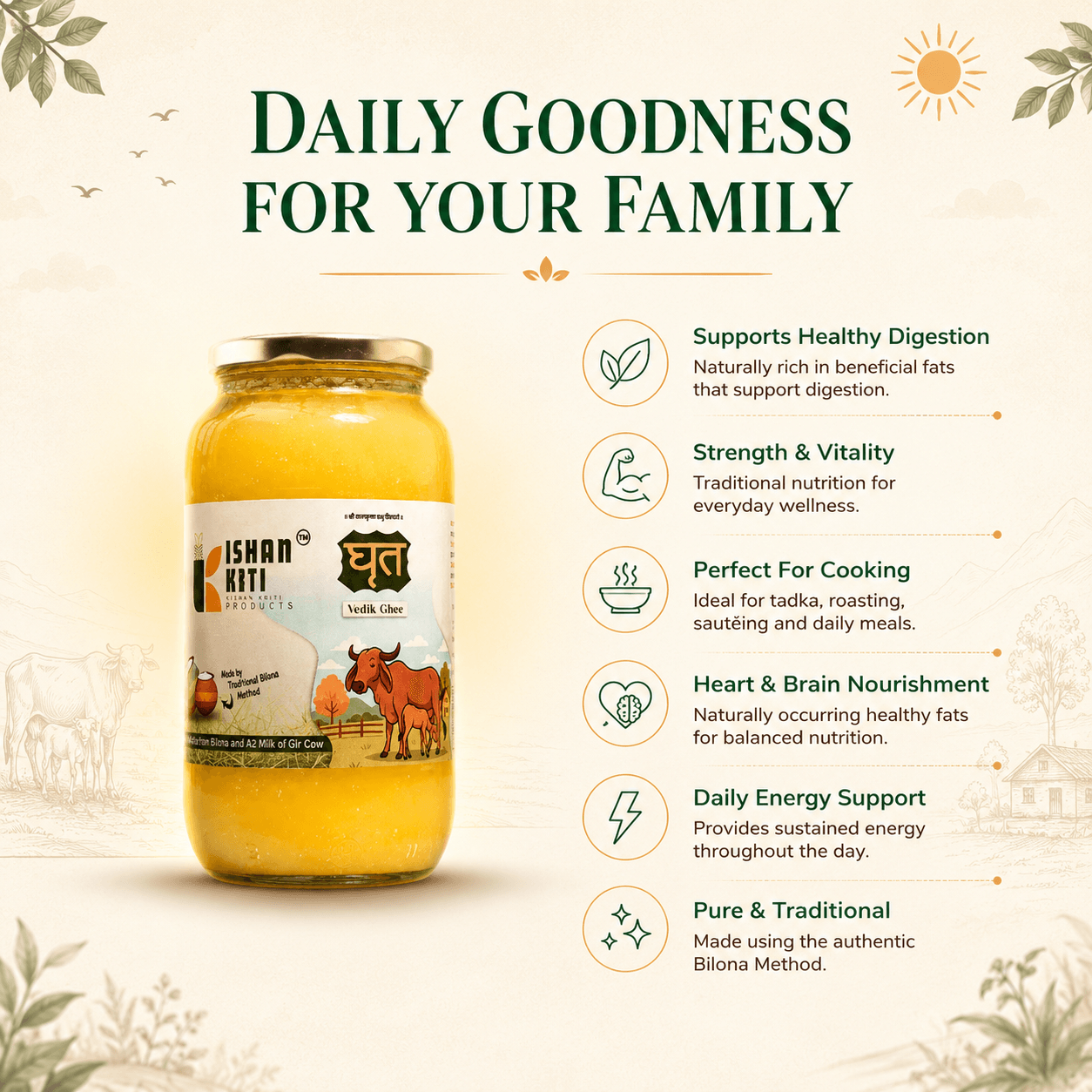 A2 Gir Cow Ghee – Pure Traditional Bilona Ghee