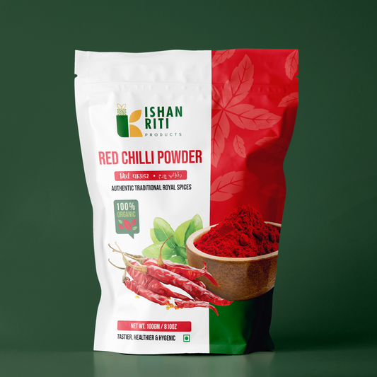 Pure Red Chilli Powder (Lal Mirch) – 100% Organic by Kishan Kriti